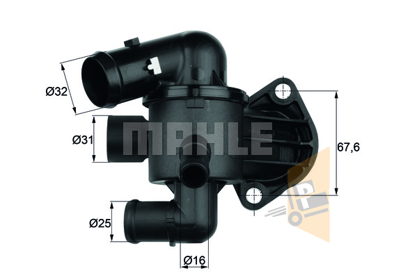 TERMOSTAT GÖVDESİ - 87°C - 2.0TDİ BMA CJAA CFFA CBAA CBBB GOLF6 JETTA PASSAT